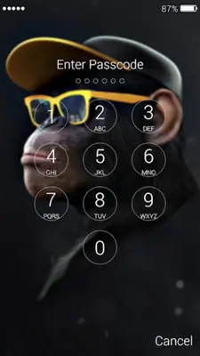 Monkey Lock Screen Wallpaper android App screenshot 2